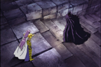Shion face à Mû