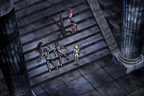 Les chevaliers de Bronze autour de cadavres de spectres