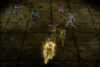 Mû, Aiolia, Milo et les chevaliers de Bronze