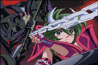Shun retenant Seiya par sa chaîne, sous les yeux de Charon
