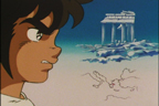 Seiya et Athènes en Grèce