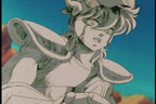 Seiya transformé en pierre