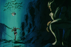 Seiya à la poursuite de Saori sous les yeux de Jamian