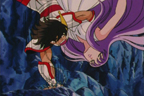Seiya se cassant le bras pour sauver Saori Kido