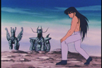 Shiryû et les armures de Bronze morte