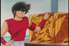 Seiya et la boîte de l'armure d'Or