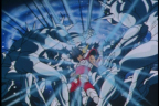 Seiya développant son Cosmos