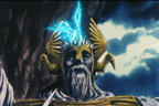 Frey sur la statue d'Odin