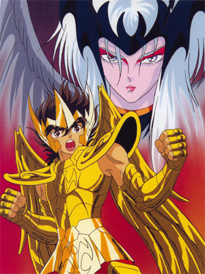 L'affiche du quatrième film de Saint Seiya - Les chevaliers de la dernière guerre sainte