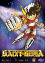 La pochette du premier DVD US de Saint Seiya