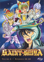 La pochette du sixième DVD US de Saint Seiya