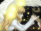 Kamui dans les bras de Kotori