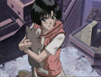 Inuki dans les bras de Yuzuriha